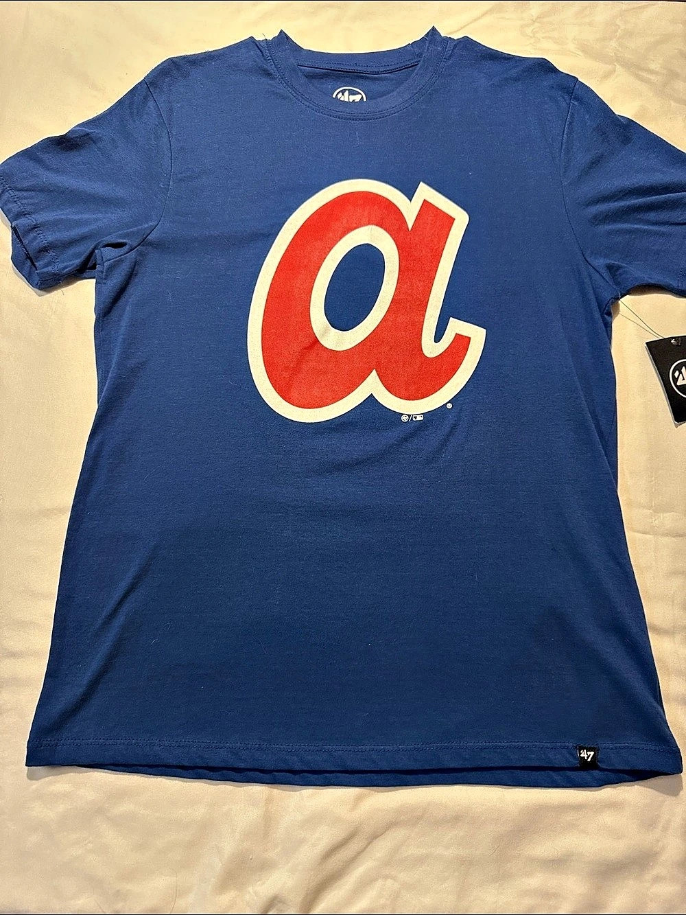 Atlanta Braves Short Sleeve Tee in Blue & Red NWT